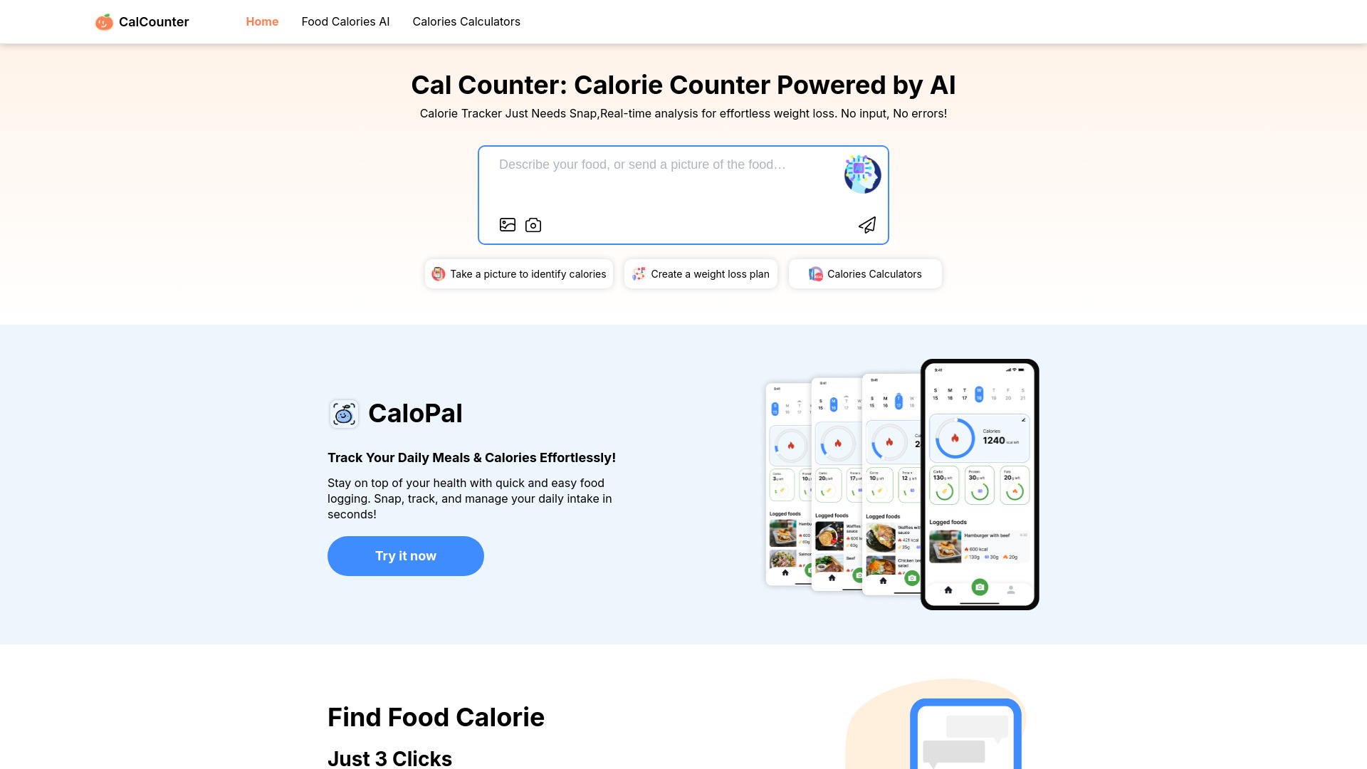 Calorie AI startup – AI Fitness