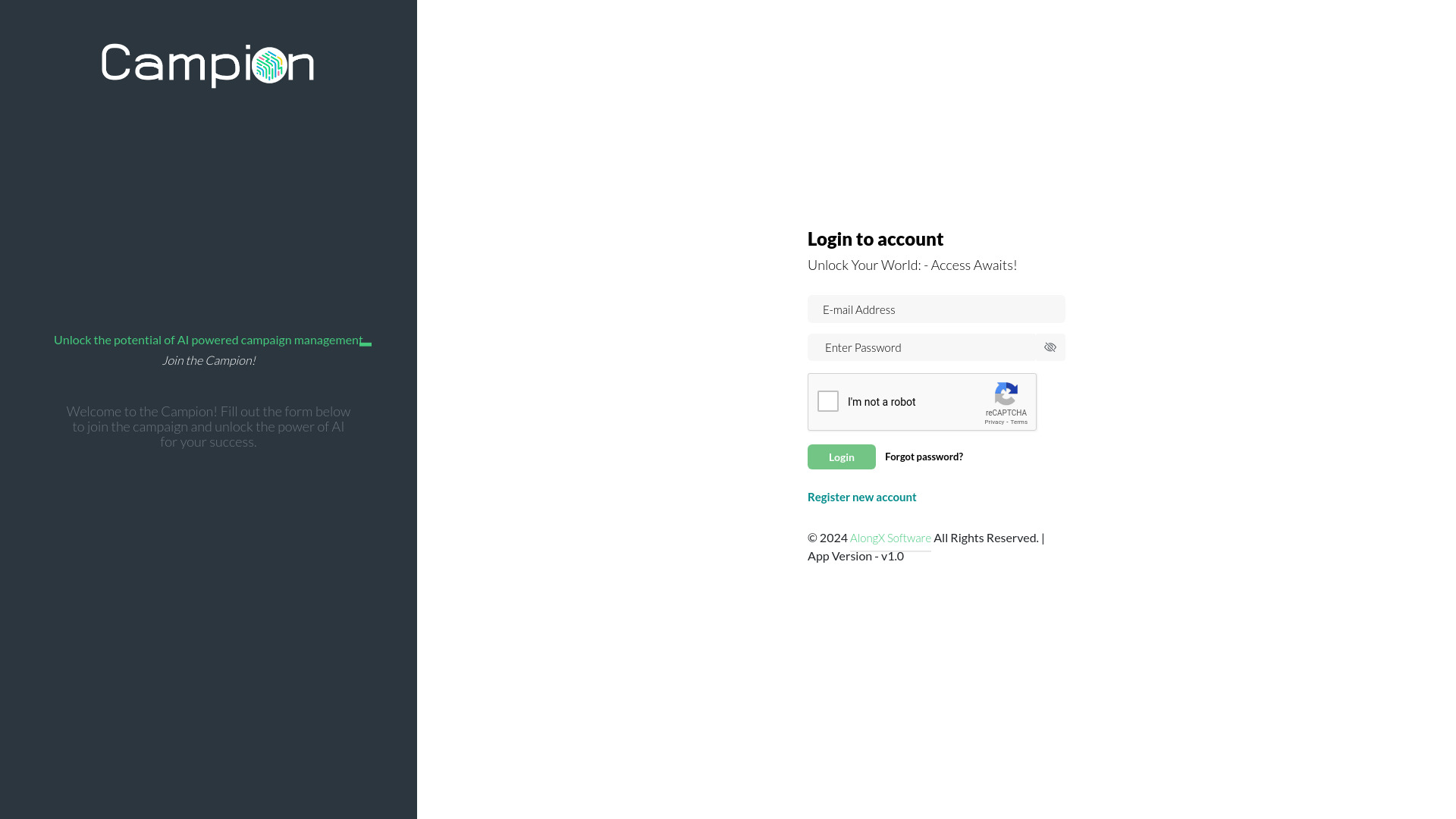 Campion startup – AI Forms