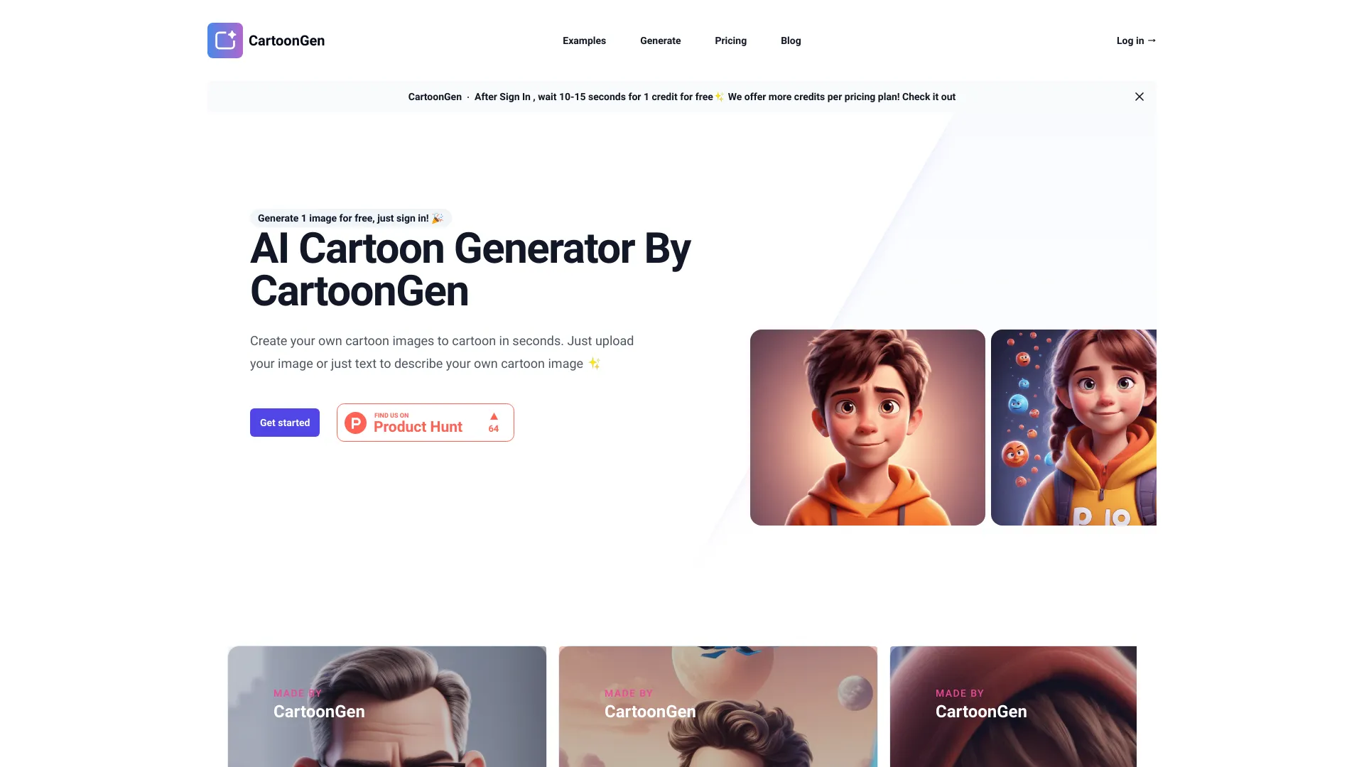 CartoonGen startup – AI Cartoon Generator