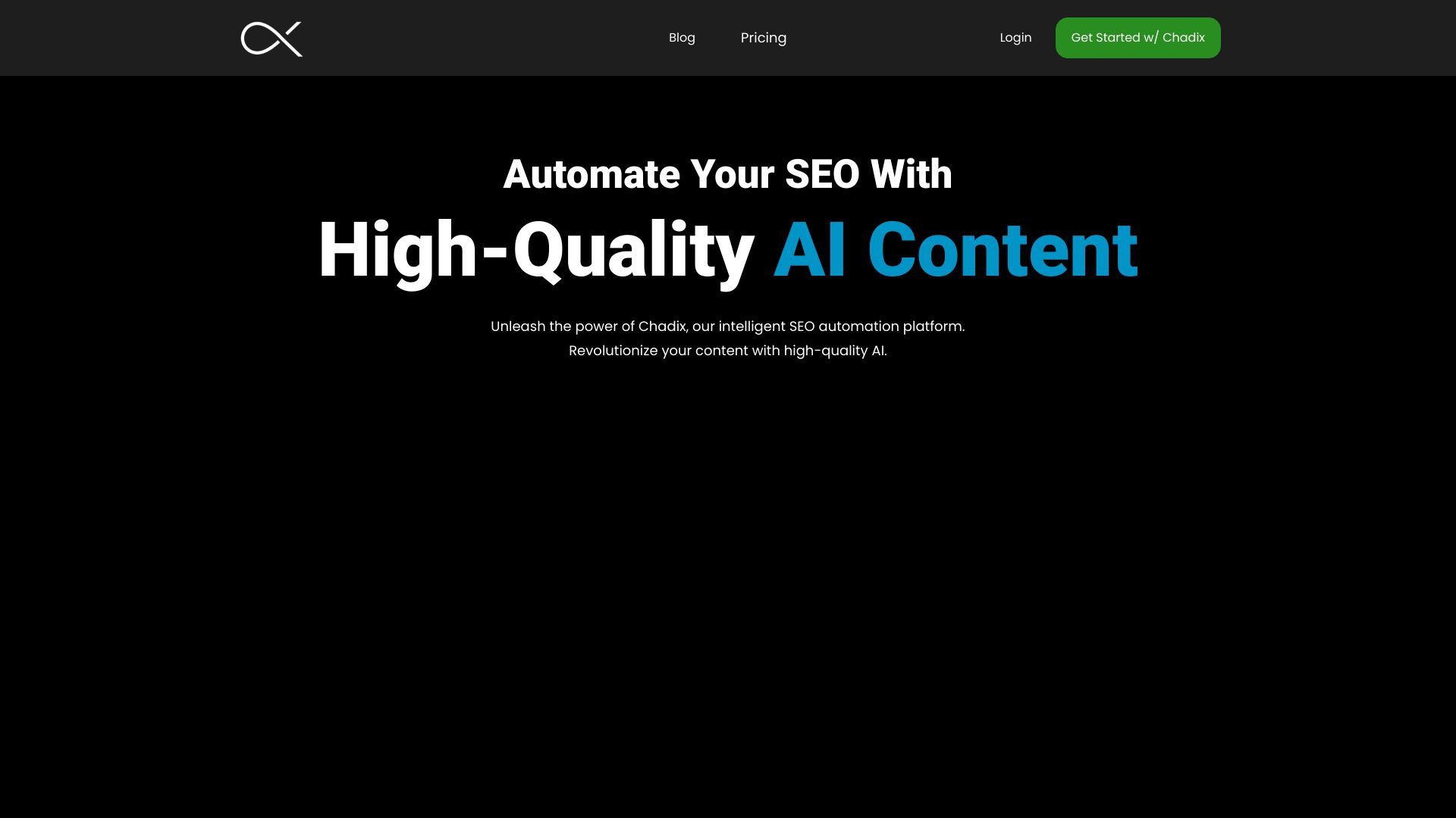 Chadix startup – AI SEO Assistant