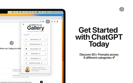 ChatGPT Prompt Gallery startup – AI Prompt Generator