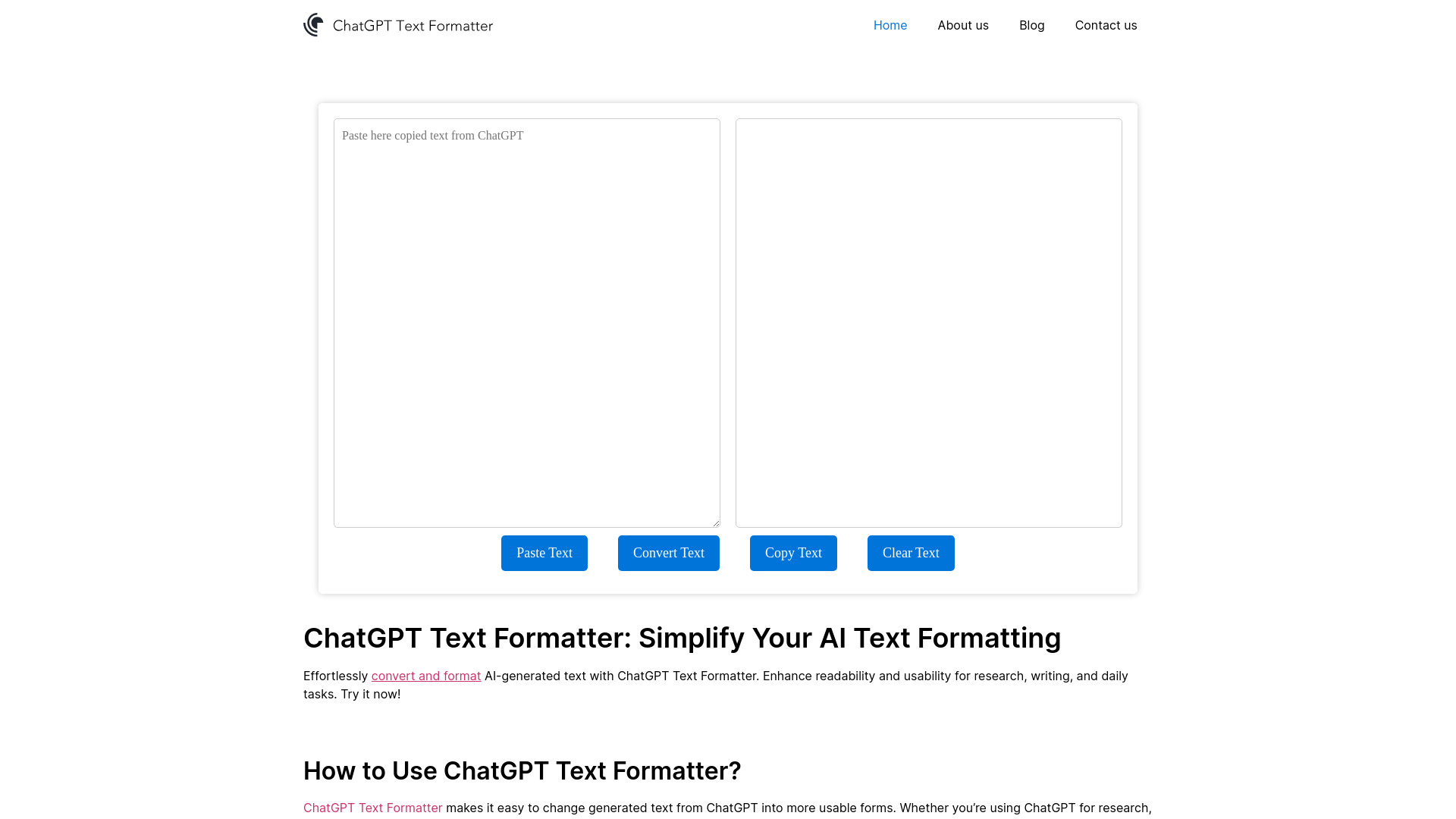 ChatGPT Text Formatter startup – Humanizer AI