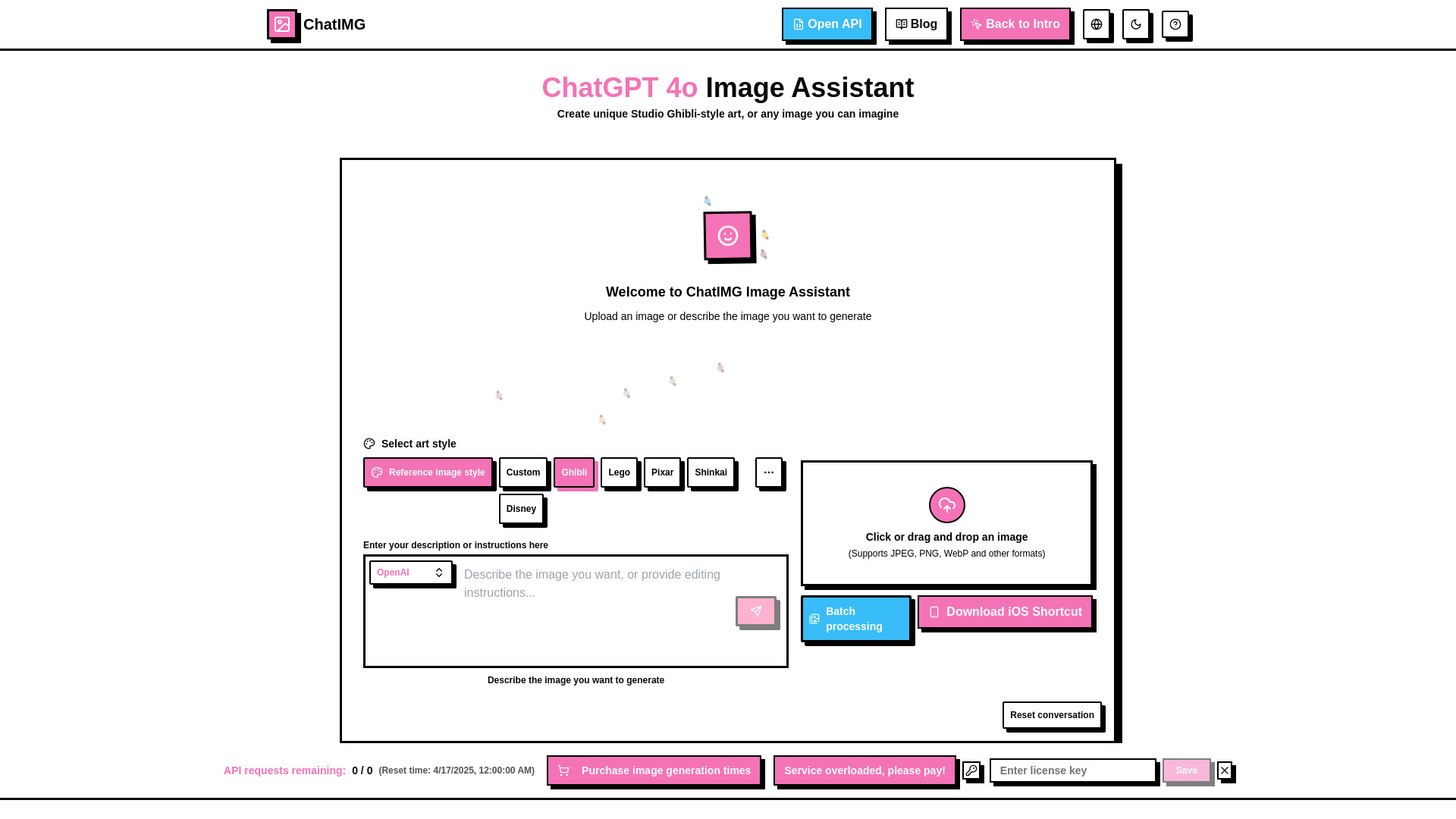 ChatIMG startup – AI Image Generator