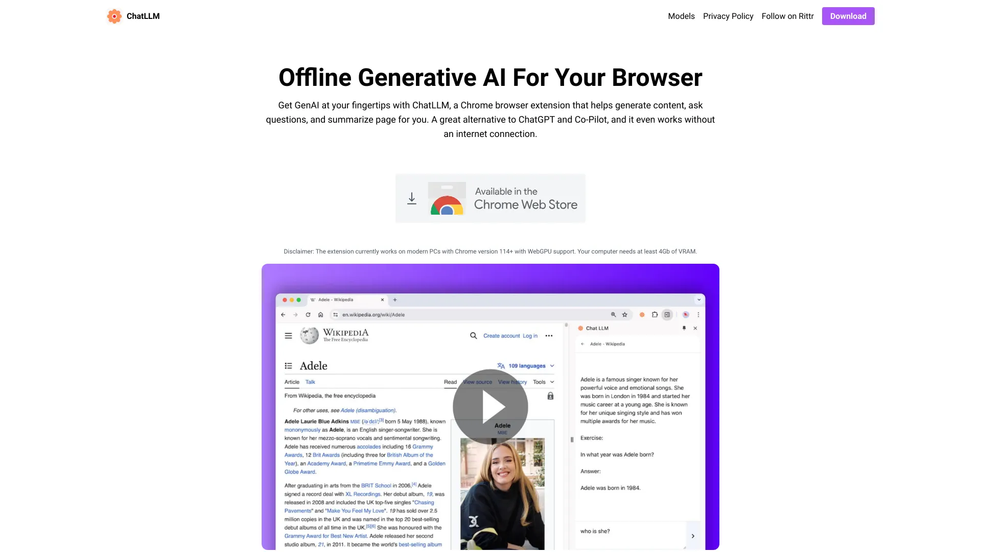 ChatLLM startup – AI Chatbot