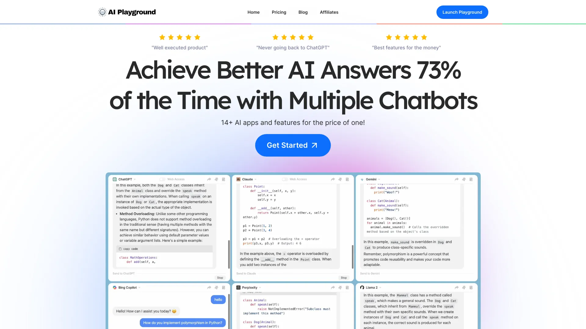 ChatPlayground AI startup – AI Models
