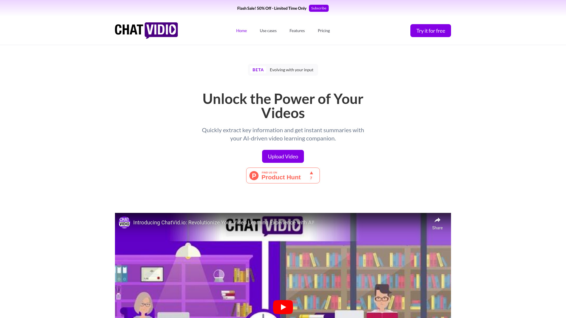 Chatvidio startup – AI Chatbot