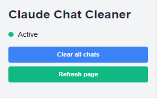 Claude Chat Cleaner startup – AI Productivity Tools