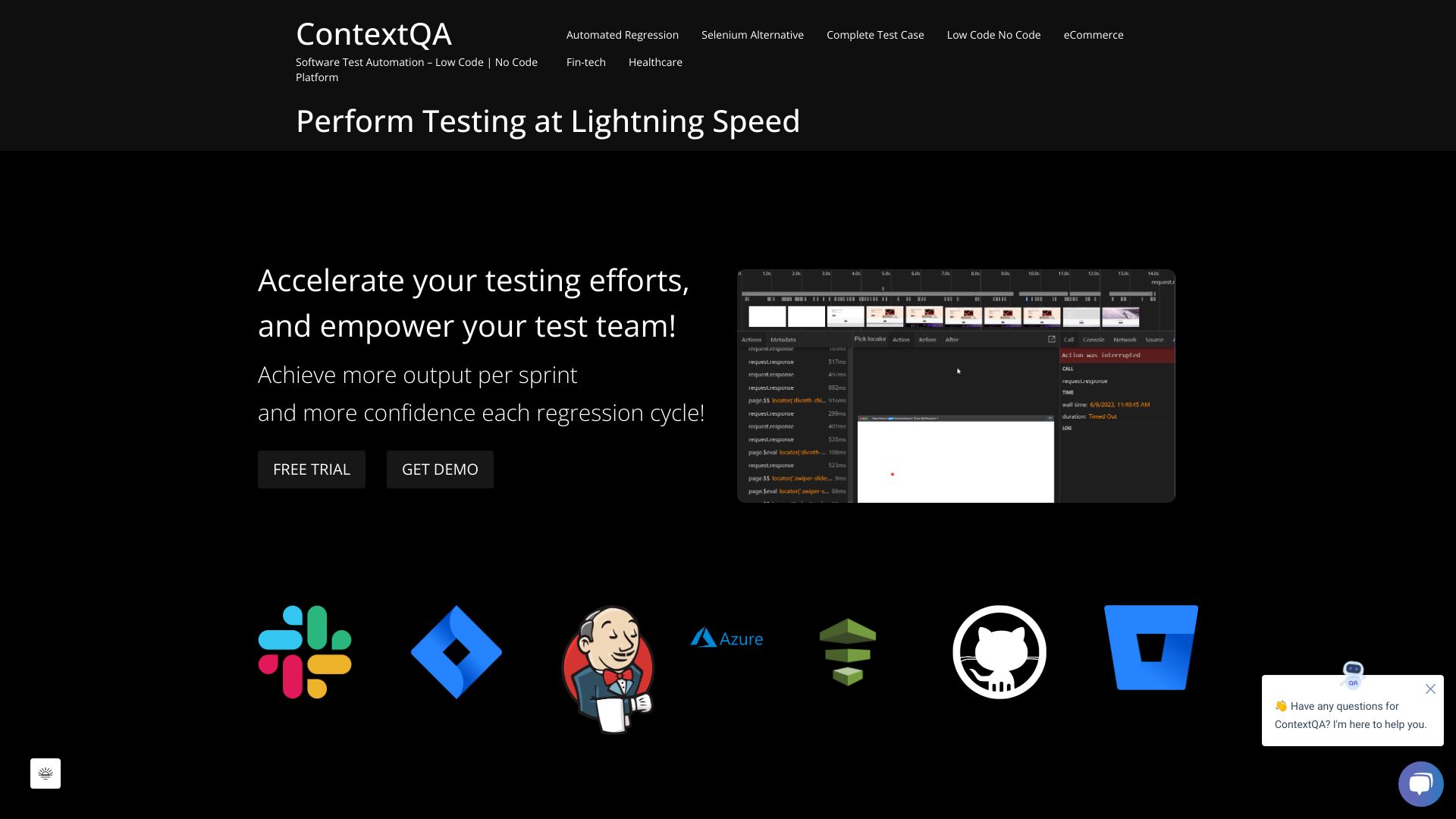ContextQA startup – AI Testing