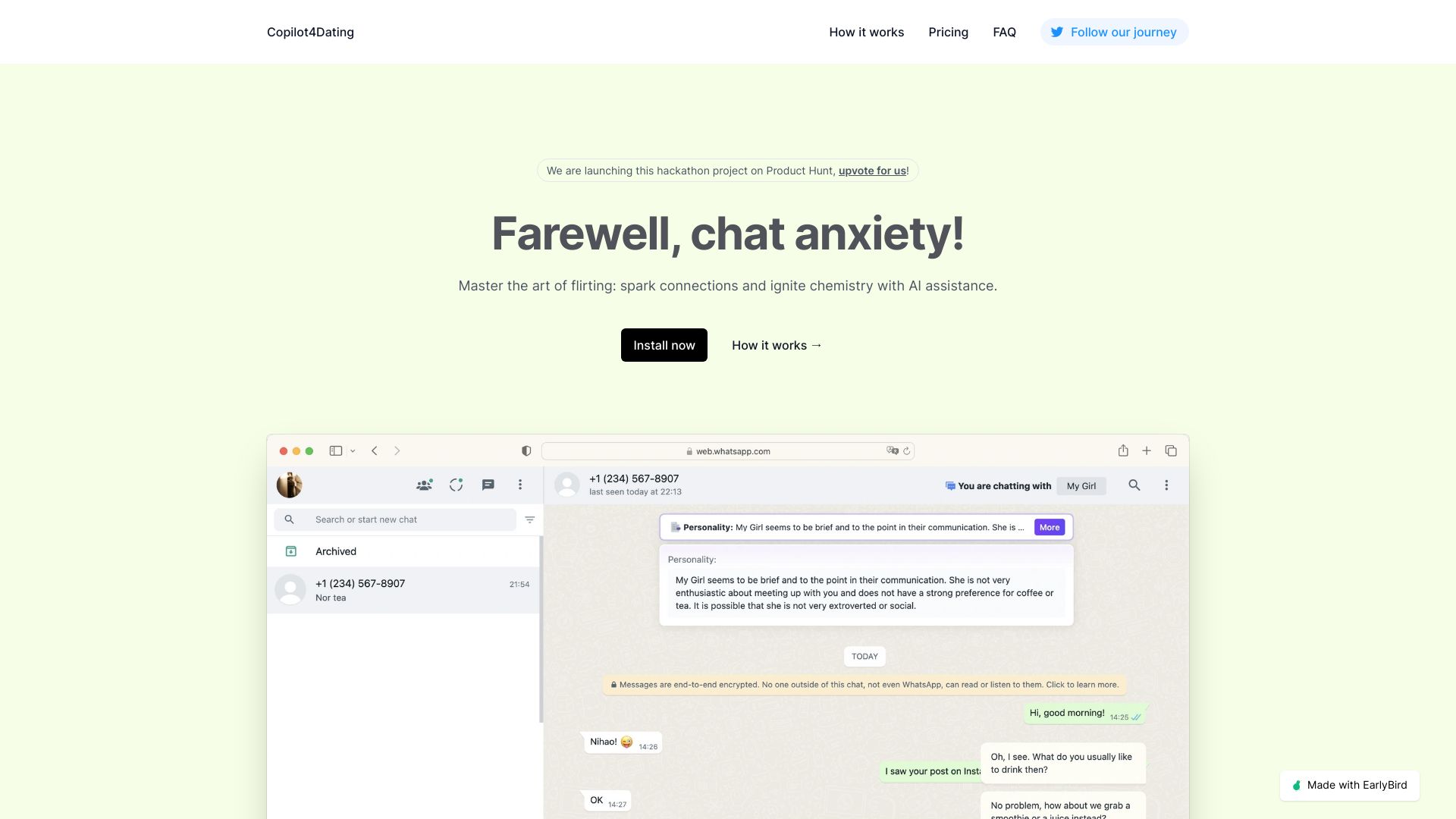 Copilot for Dating startup – AI Dating Assistant