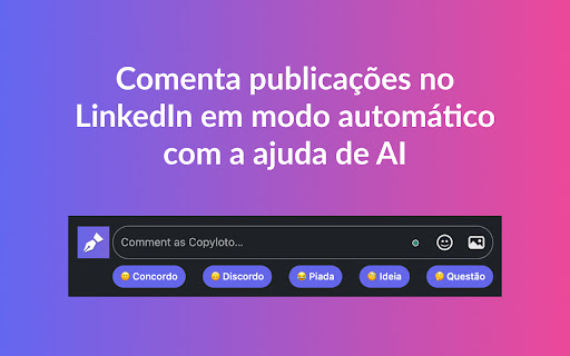 Copyloto para o LinkedIn™ startup – AI Reply