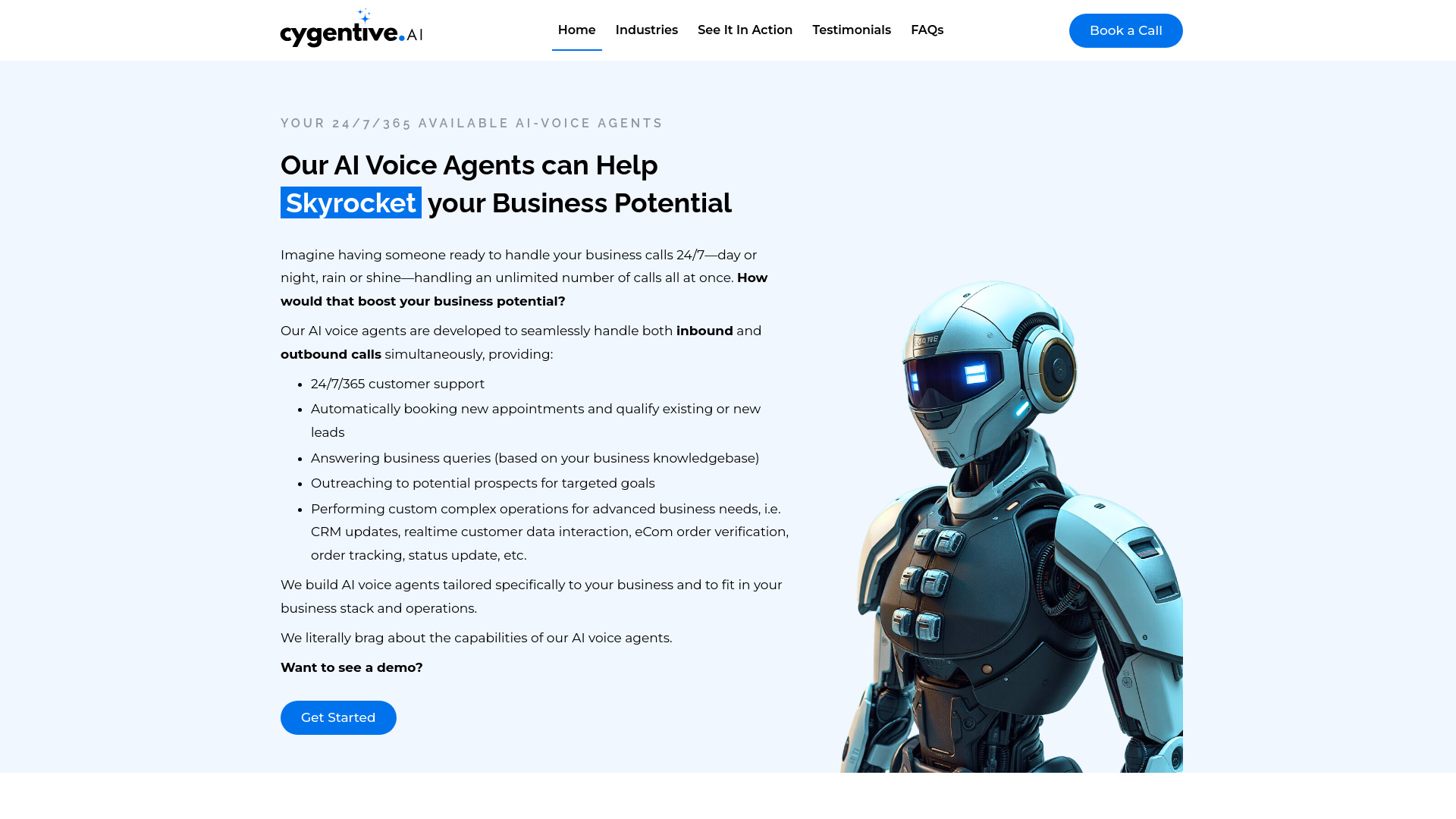 Cygentive startup – AI Voice Assistants