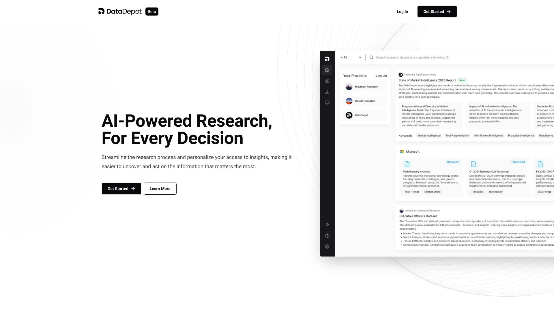 DataDepot startup – AI Analytics Assistant