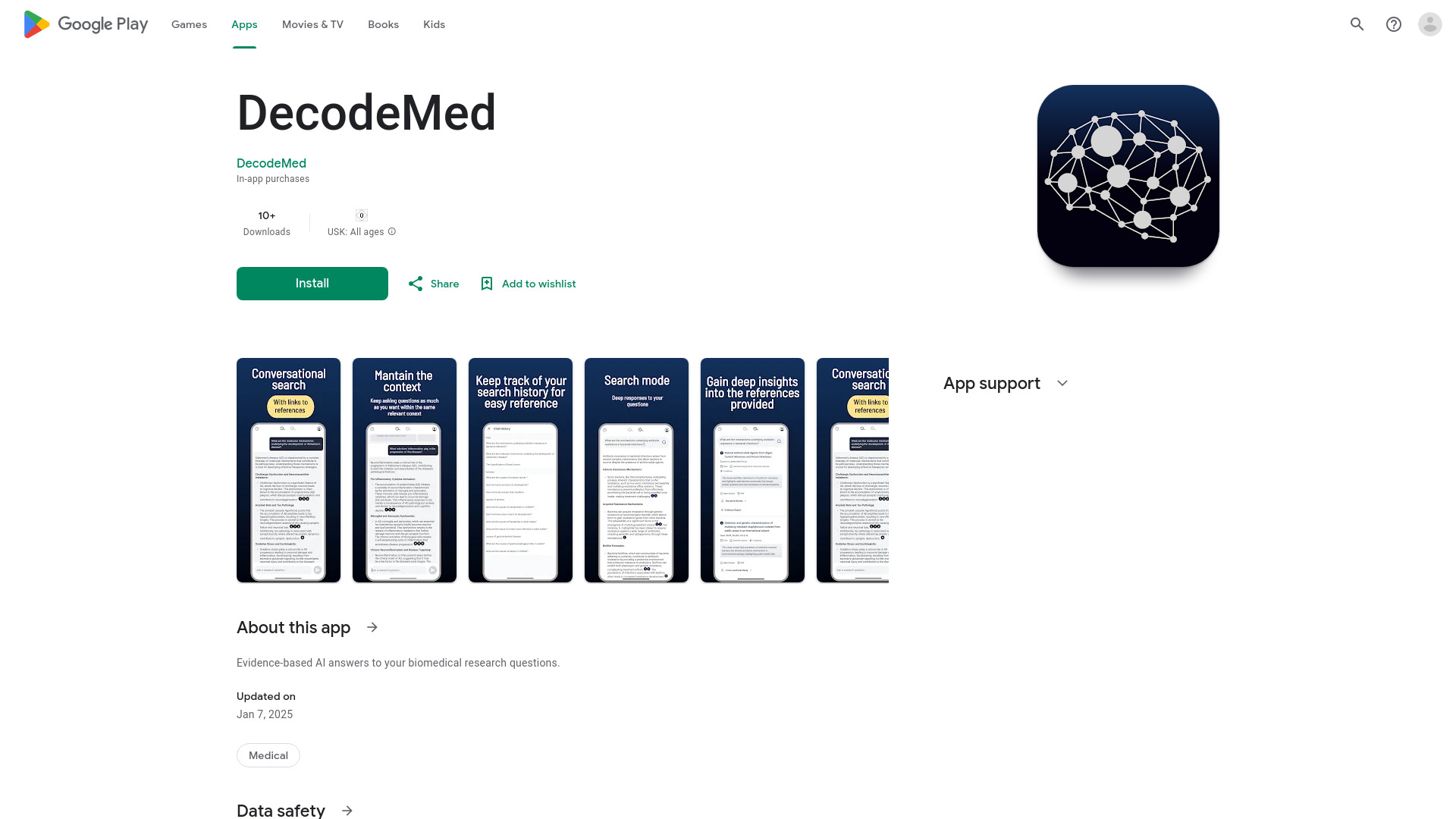 DecodeMed startup – AI Search Engine