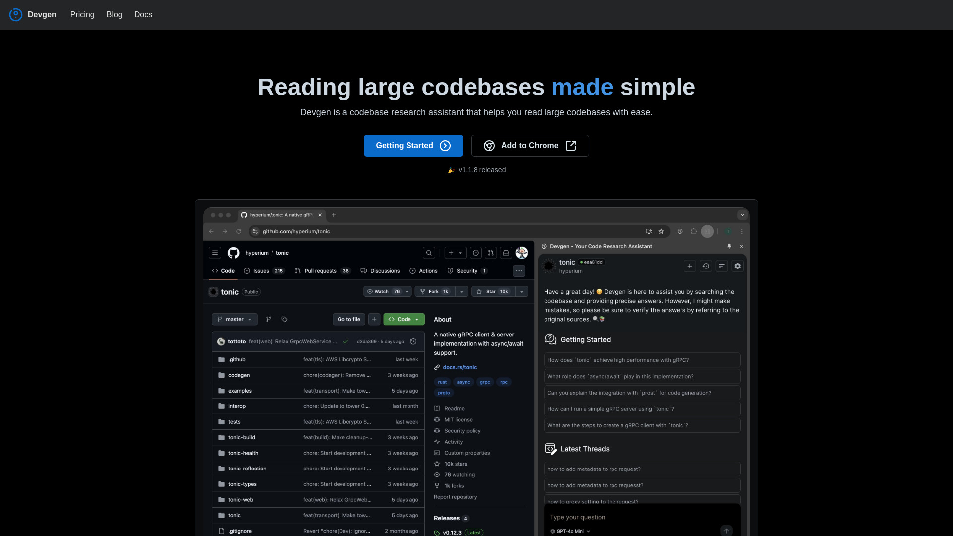 devgen startup – AI Github