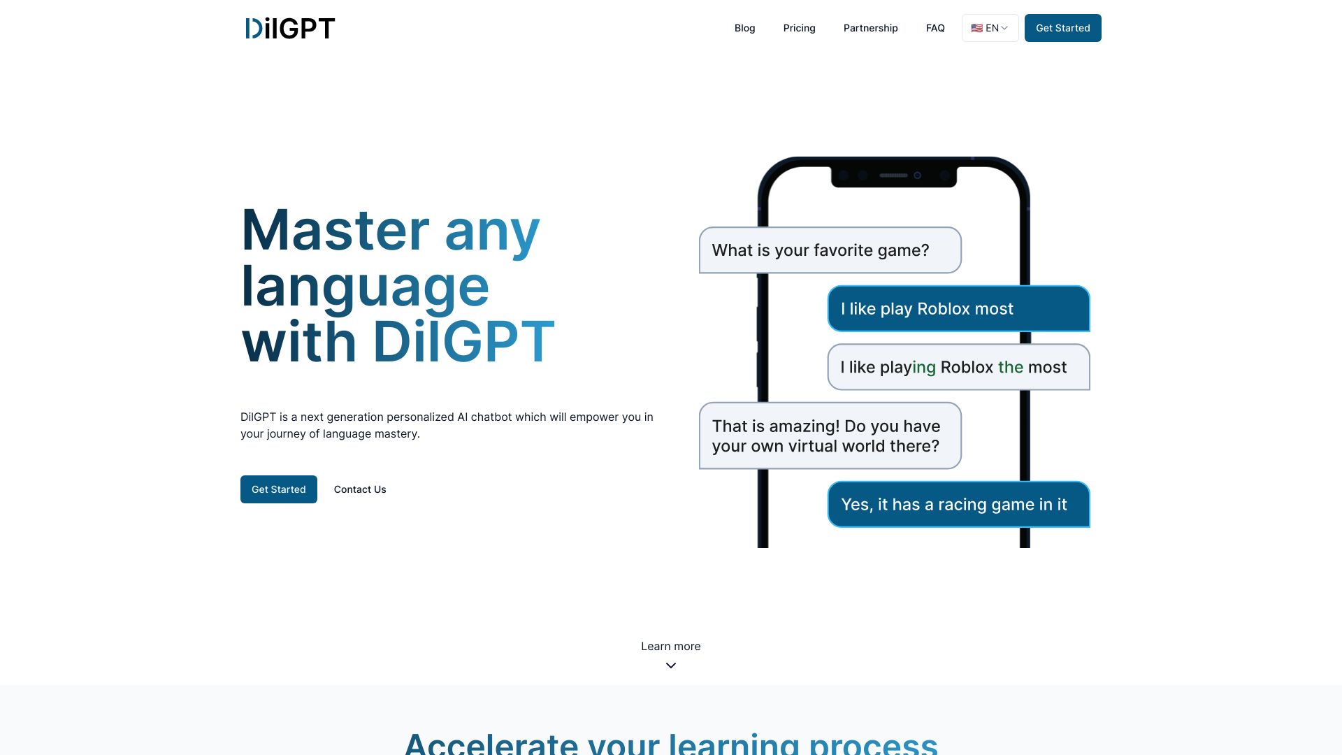 DilGPT startup – AI Language Learning