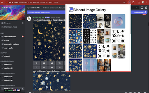 Discord Image Gallery startup – AI Image Generator