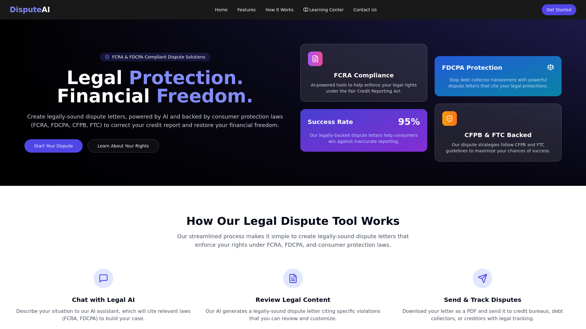 DisputeAI startup – AI Legal Assistant