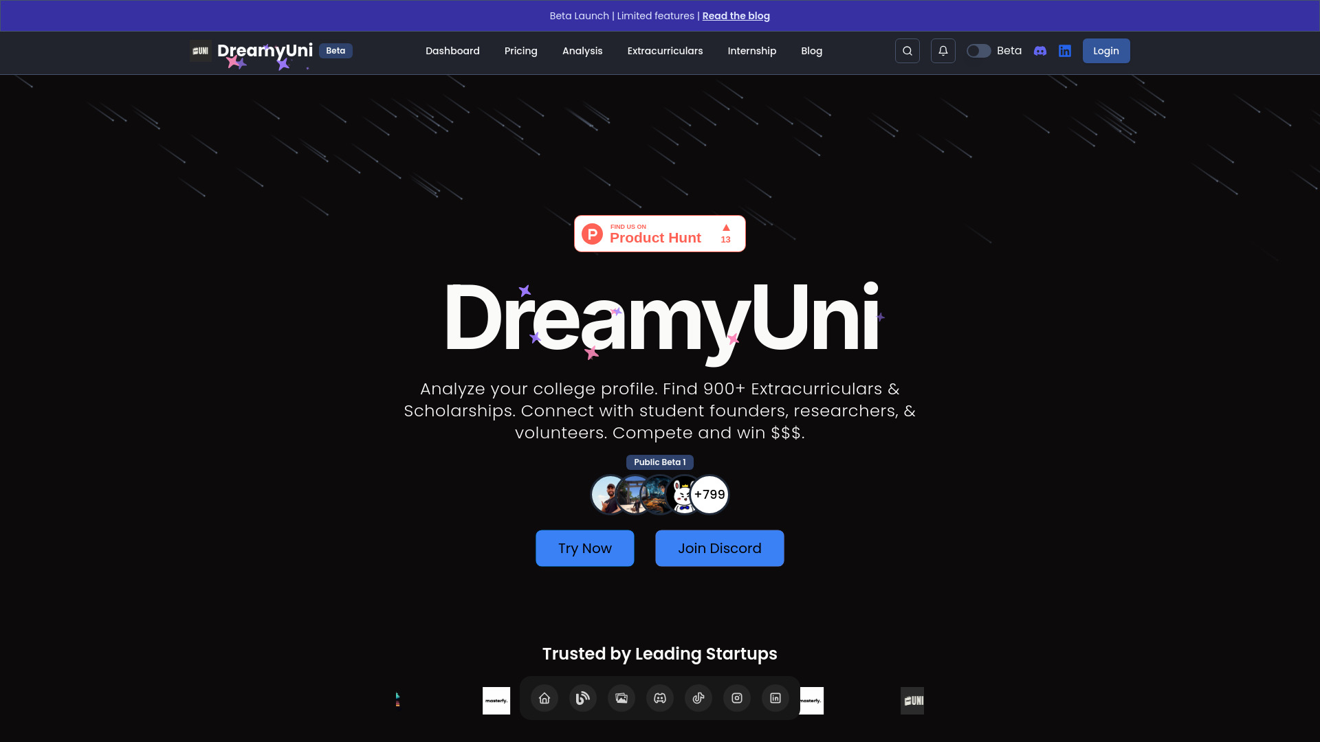 DreamyUni startup – AI Assistant