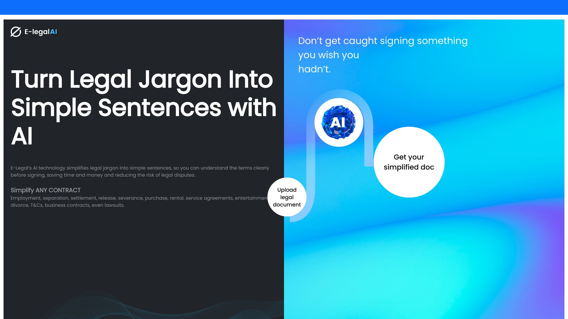 E-Legal AI startup – Legal Assistant