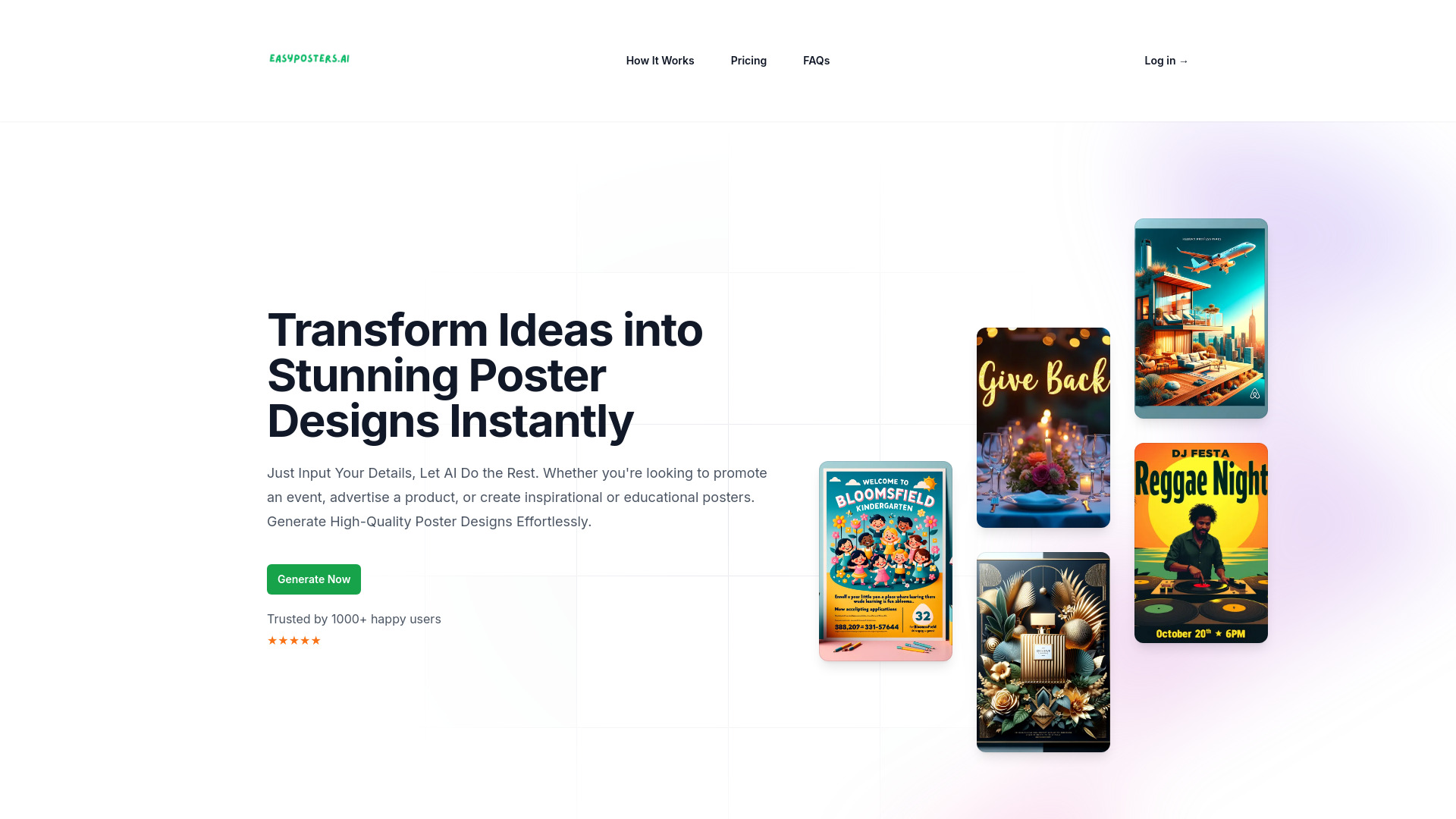 Easy Posters AI startup – AI Poster Generator