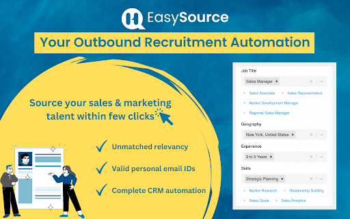 EasySource: #1 Platform for Talent Sourcing startup – AI Recruiting
