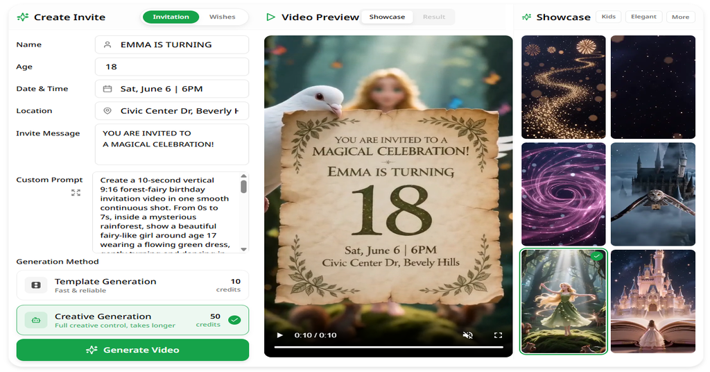 Birthday Video AI startup – 