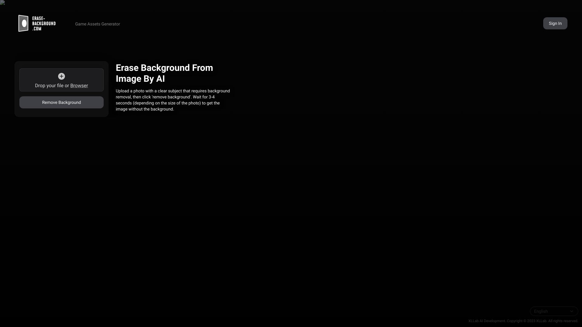 Erase Background startup – AI Background Remover