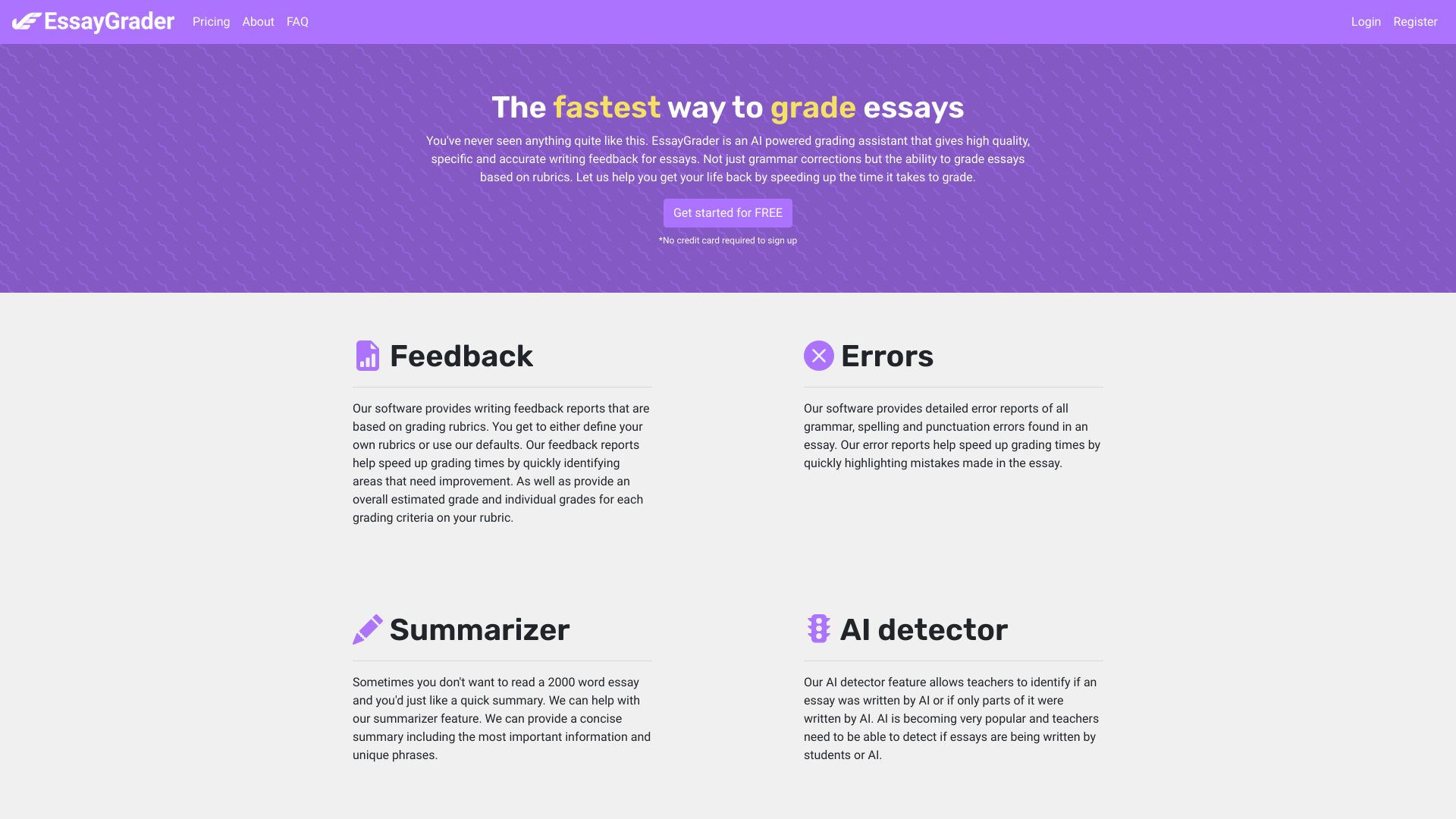 EssayGrader startup – AI Checker Essay
