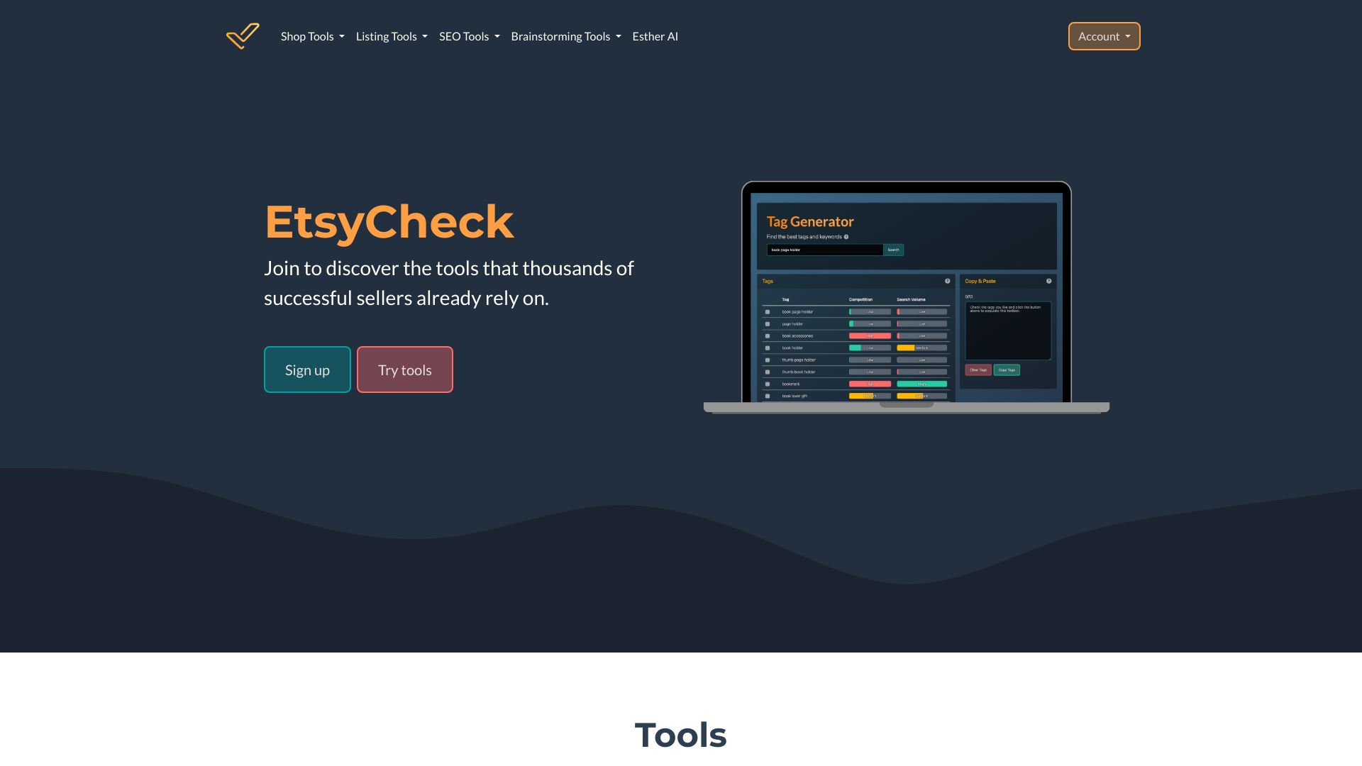 EtsyCheck startup – AI Developer Tools
