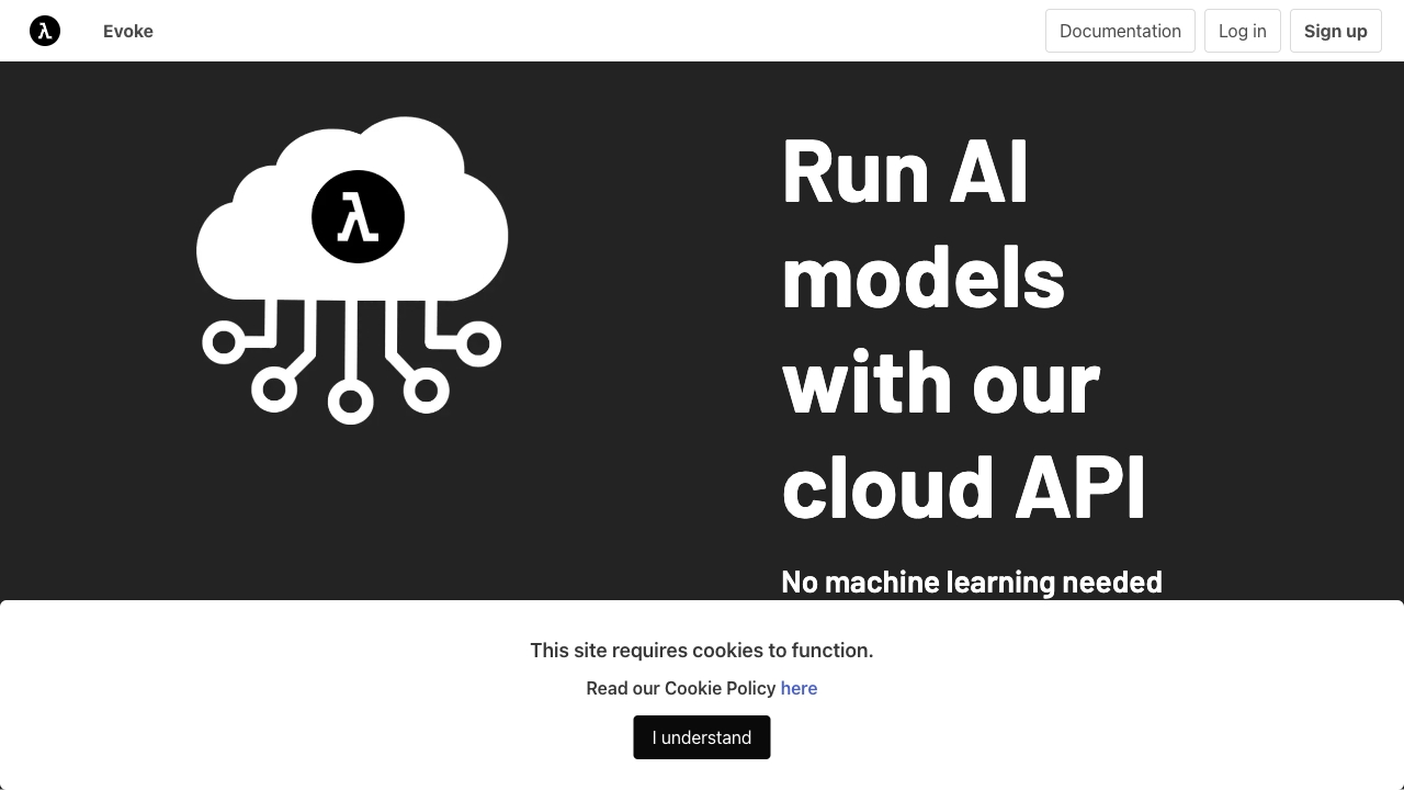 Evoke startup – AI API