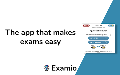 Examio - Study Assistant startup – Homework Helper