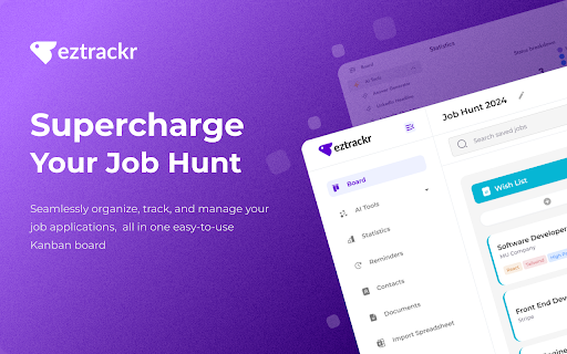 Eztrackr - Supercharge your job hunt startup – AI Assistant