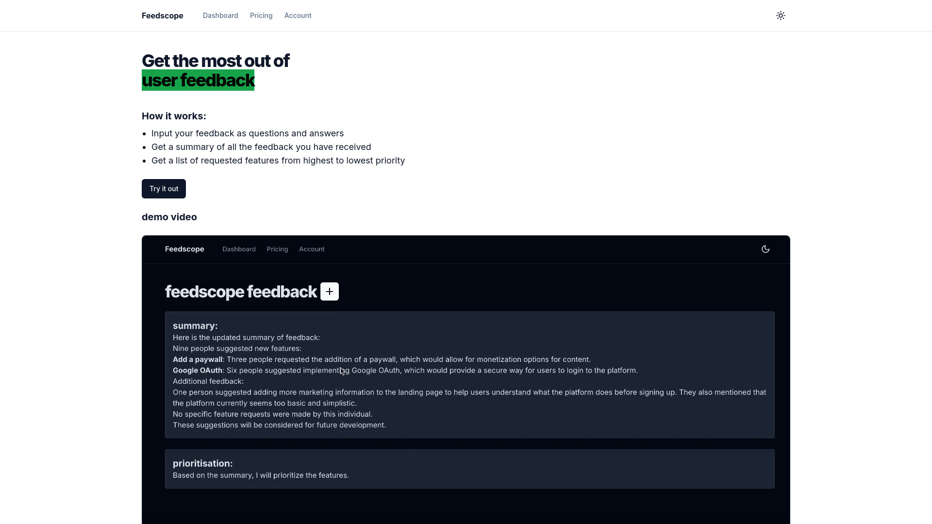 Feedscope startup – AI Quizzes