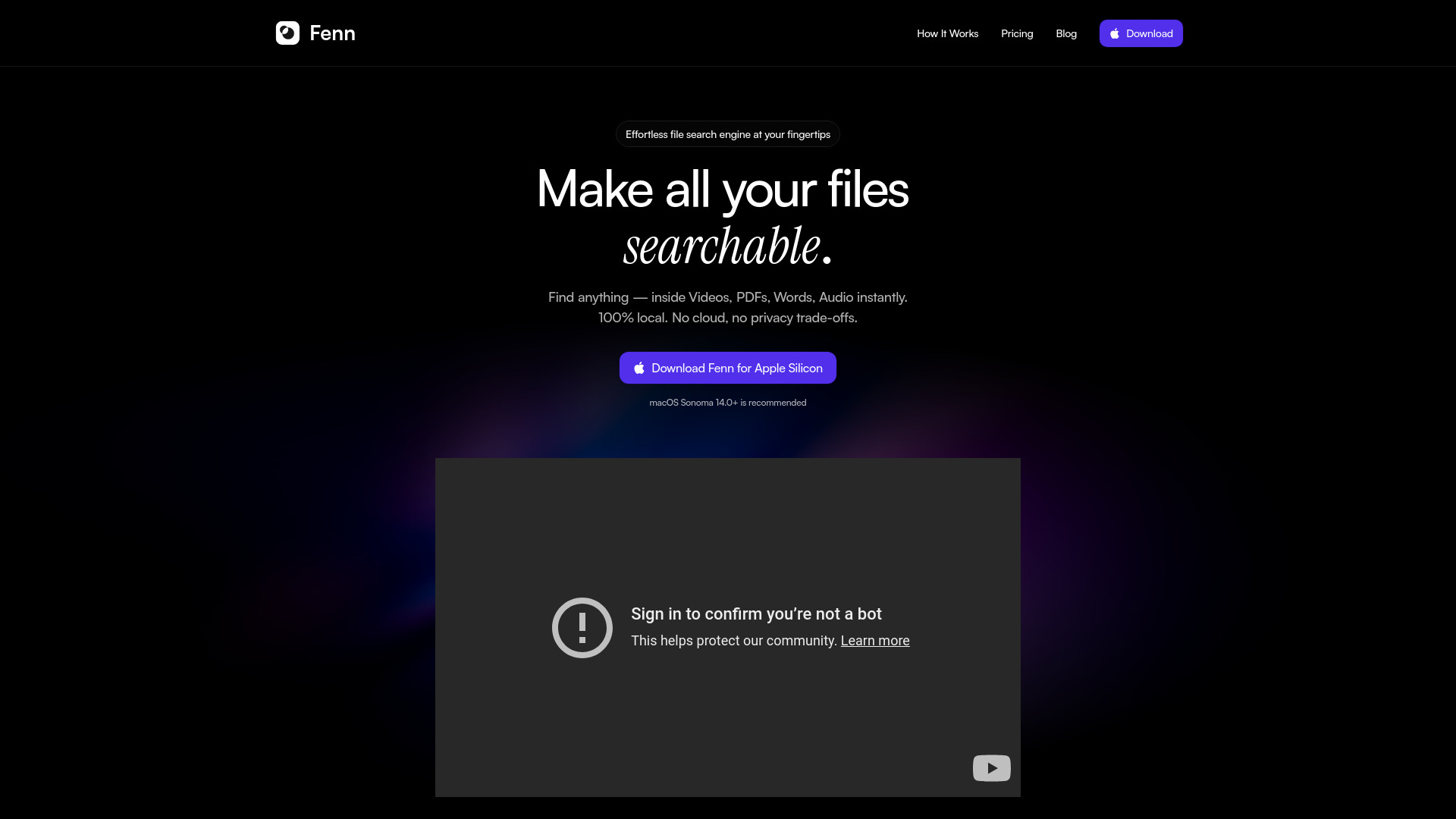 Fenn startup – AI Search Engine