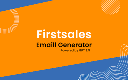 Firstsales.io Email Generator startup – AI Email Generator