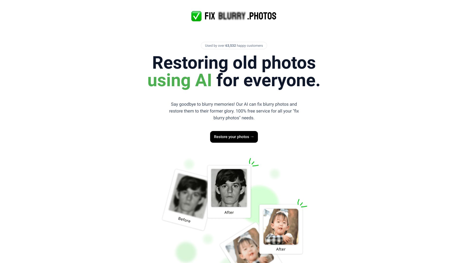 Fix Blurry Photos startup – AI Image Enhancer