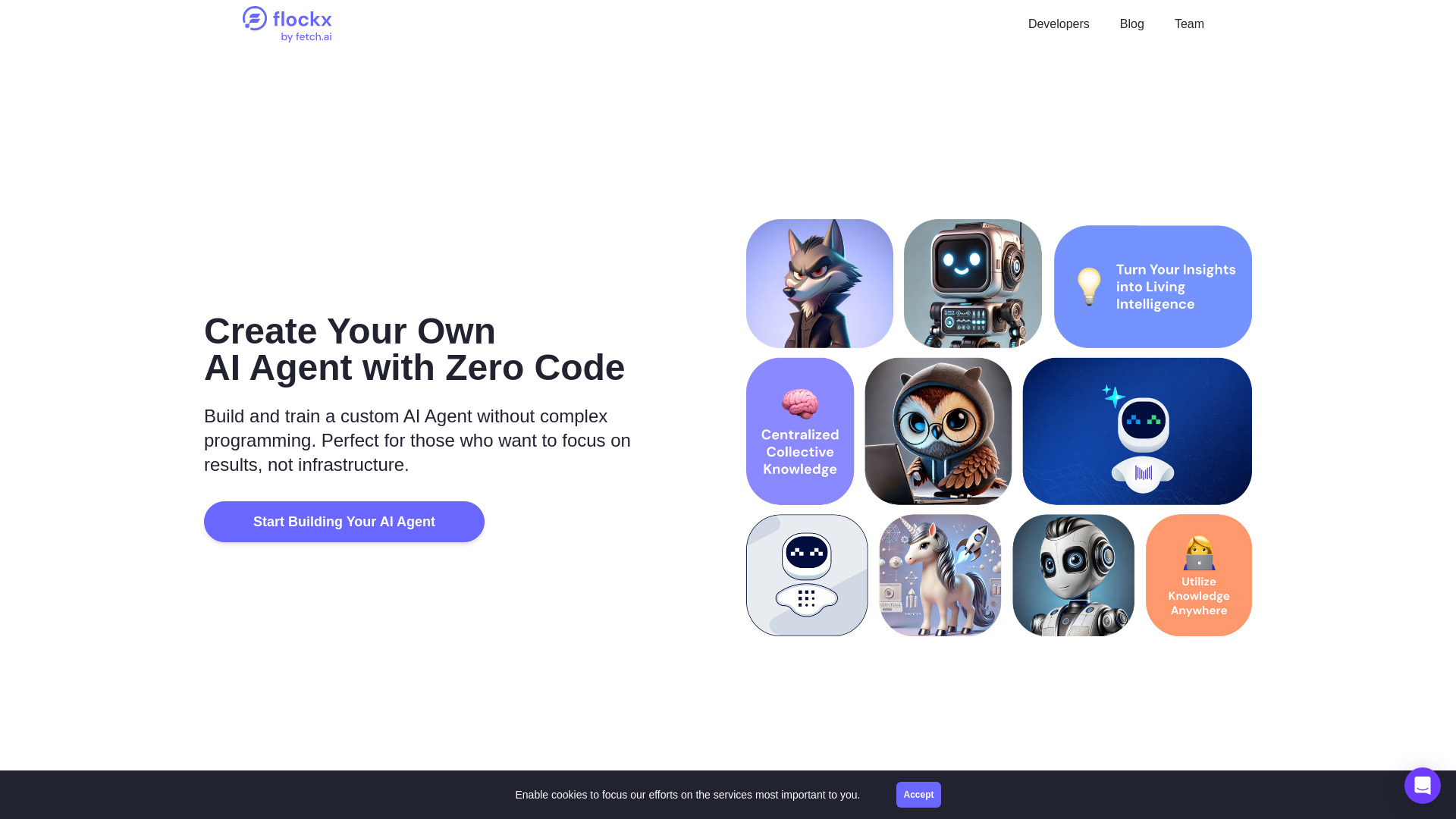 Flockx startup – AI Agent