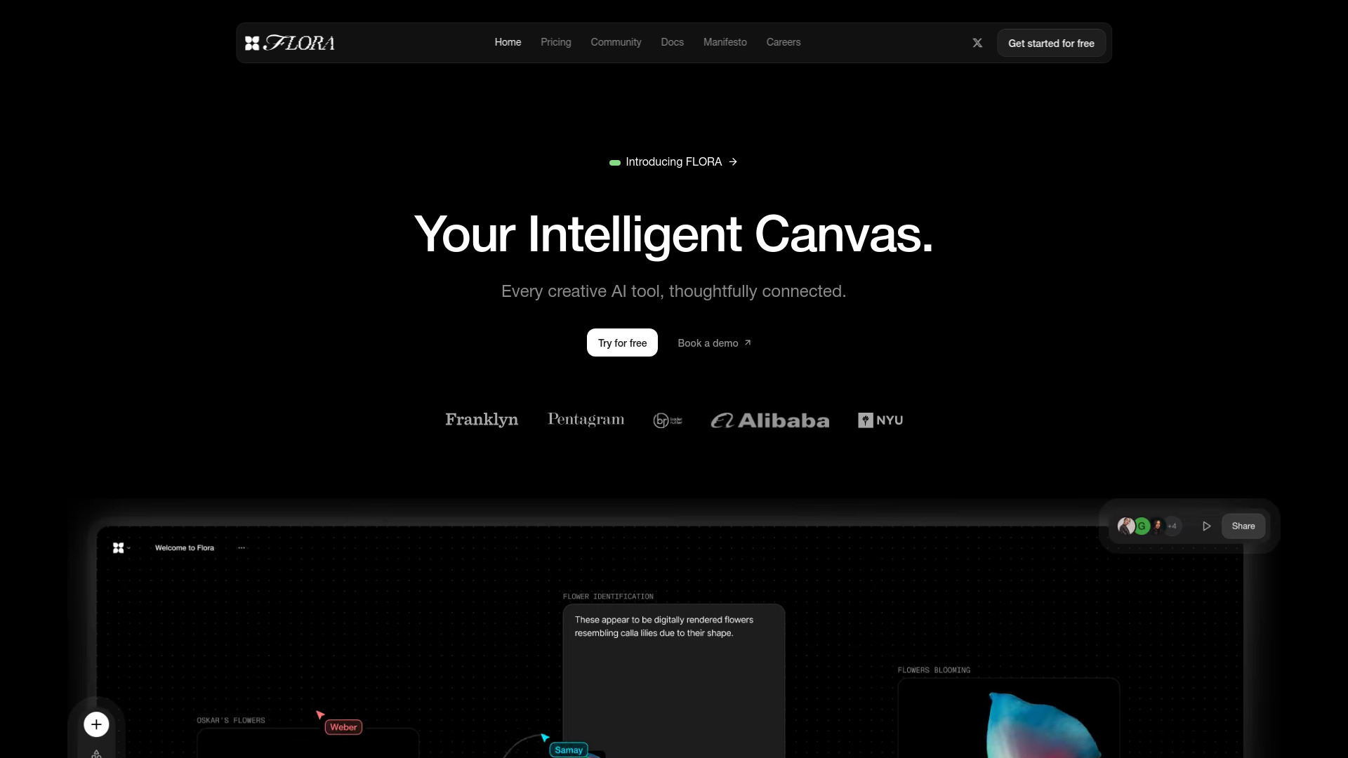 FLORA AI startup – AI Design Generator