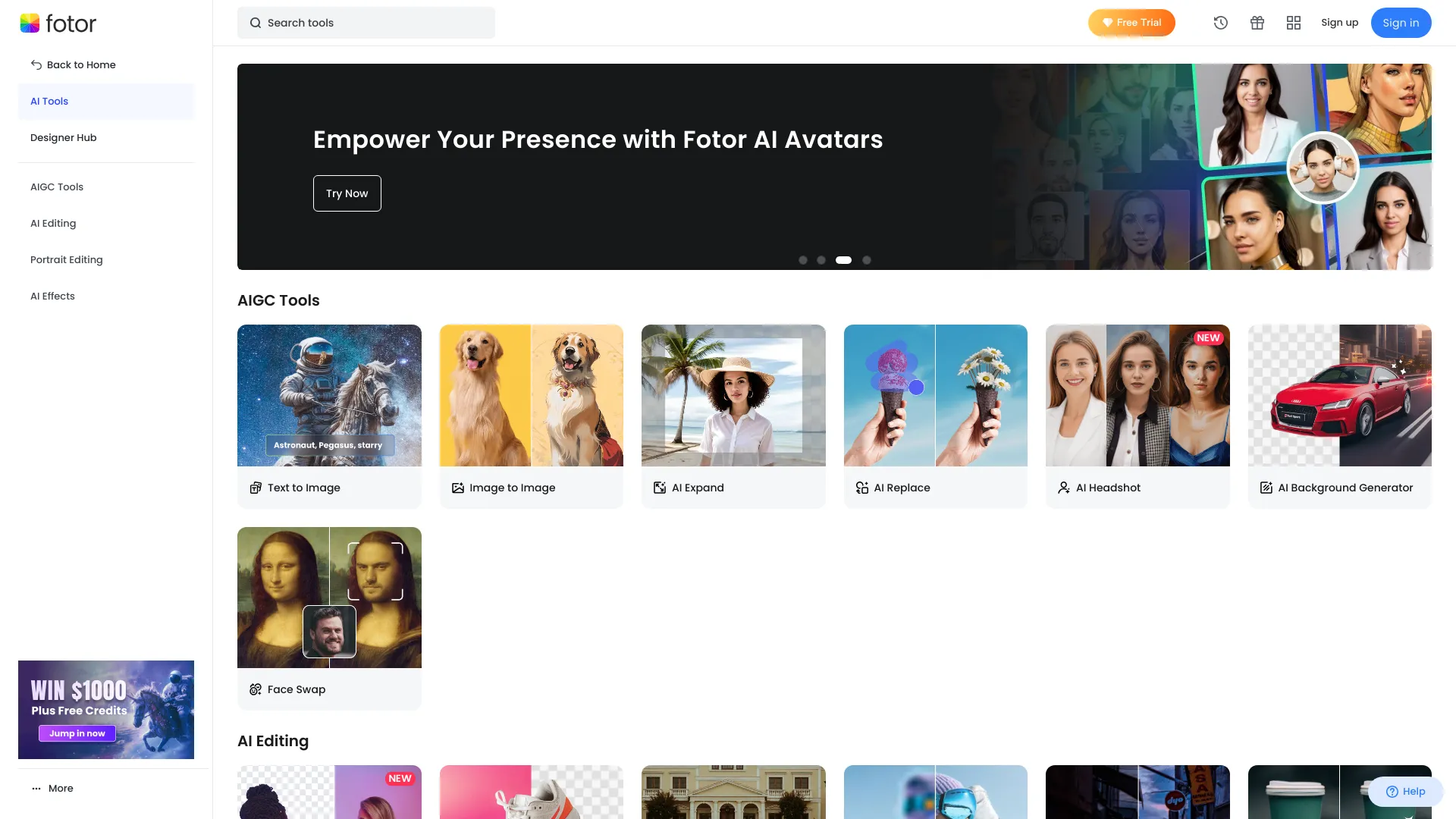 Fotor AI startup – AI Photo & Image Generator