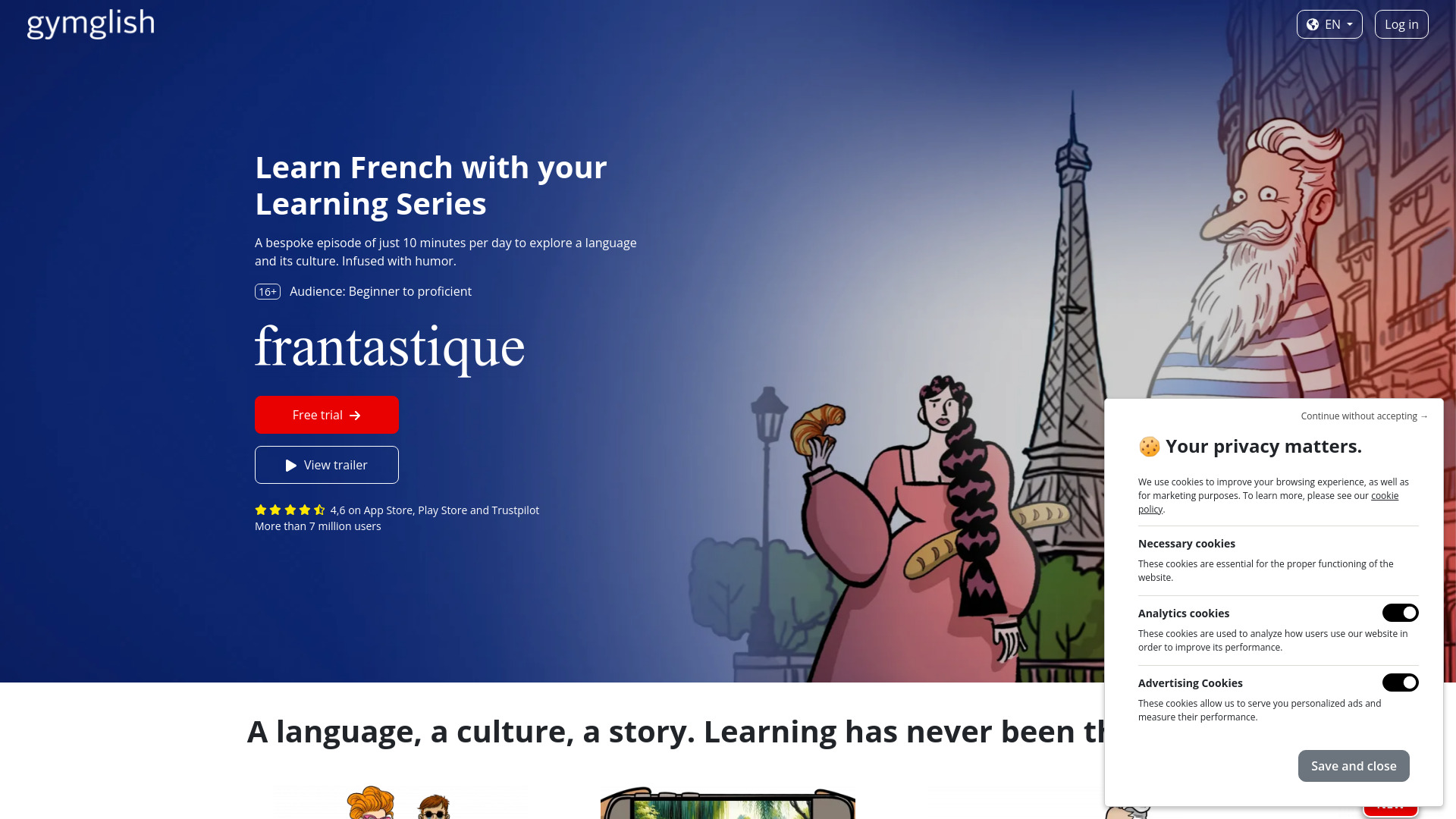 frantastique.com startup – AI Language Learning