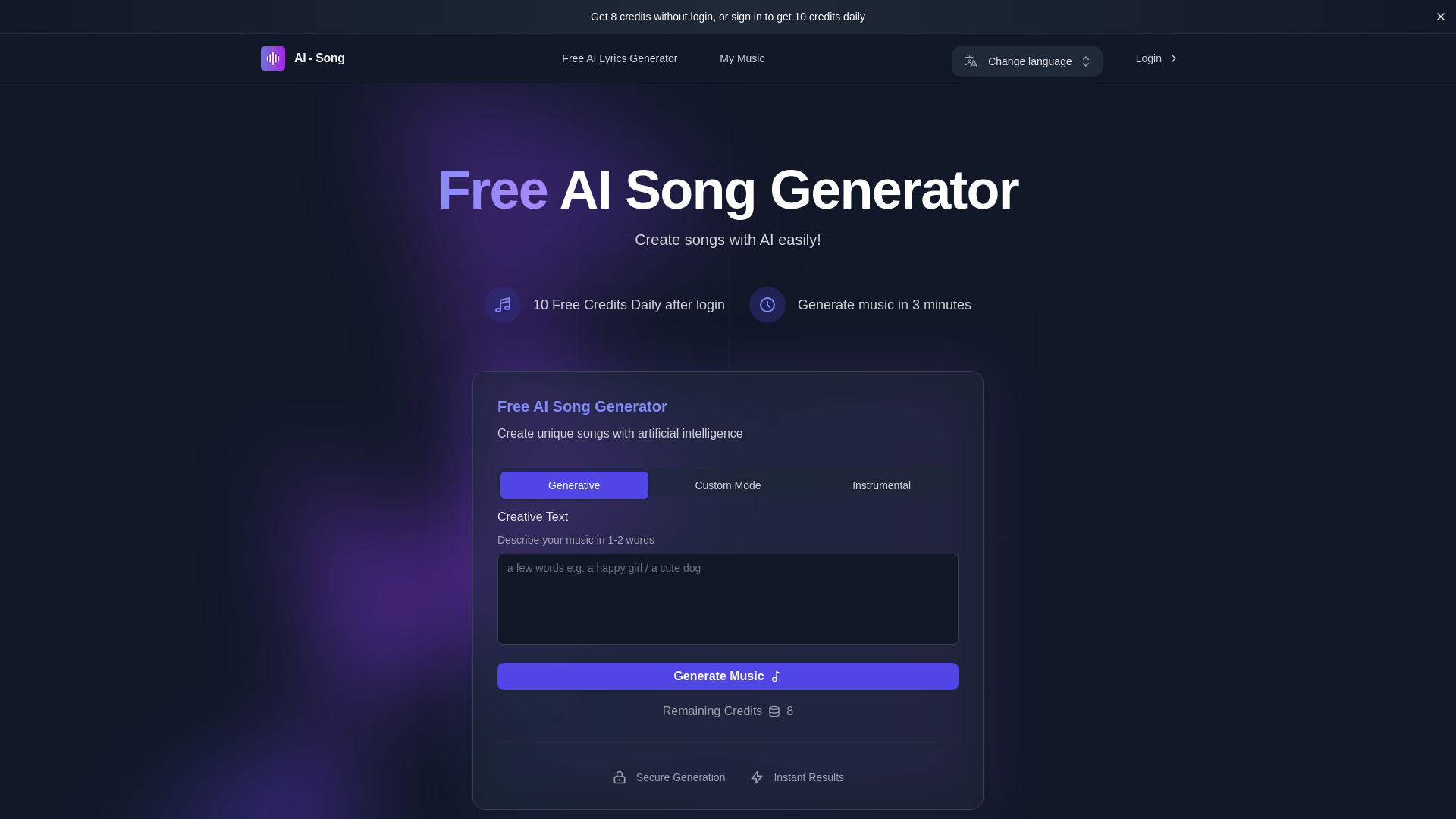 Free AI Song Generator - AI-Song.AI startup – AI Song Generator