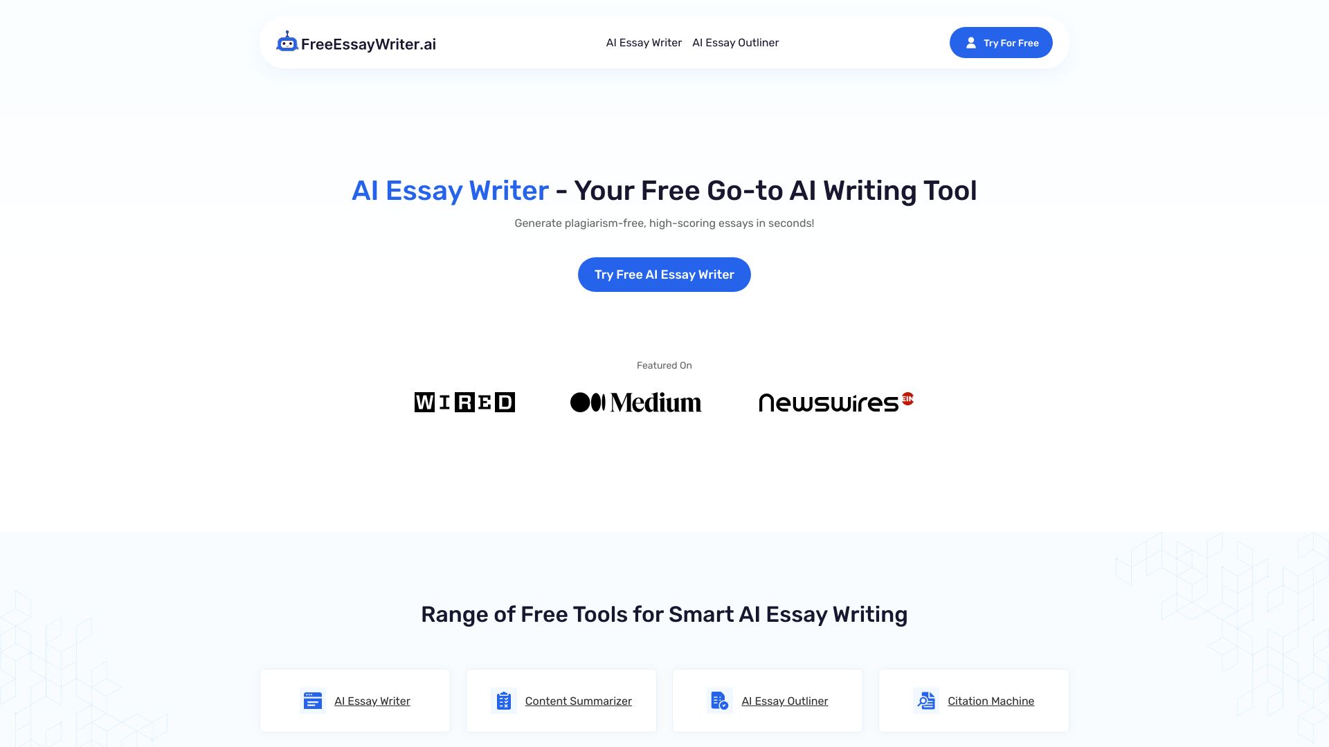 FreeEssayWriter.AI startup – AI Checker Essay