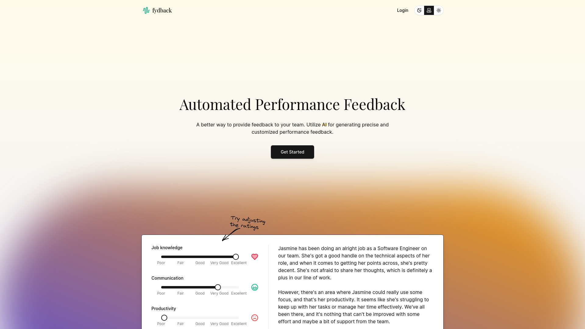 Fydback startup – AI Review Generator