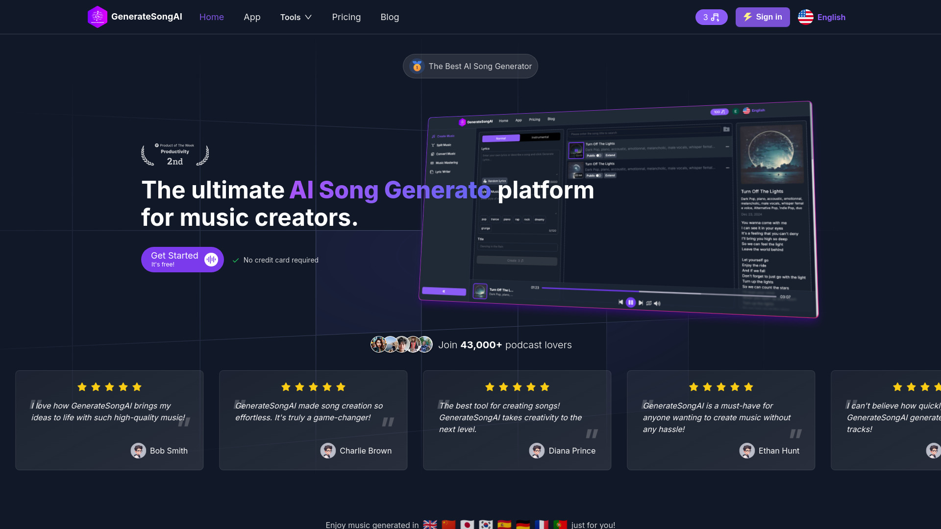 GenerateSong AI startup – AI Song Generator