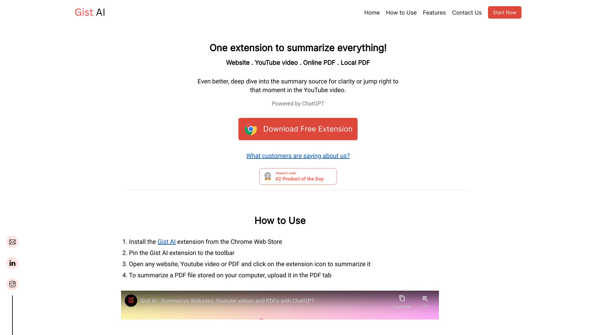 Gist AI startup – AI Content Generator