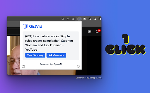 GistVid startup – AI Video Summarizer