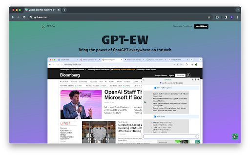 GPT-EW: ChatGPT EveryWhere startup – AI Assistant