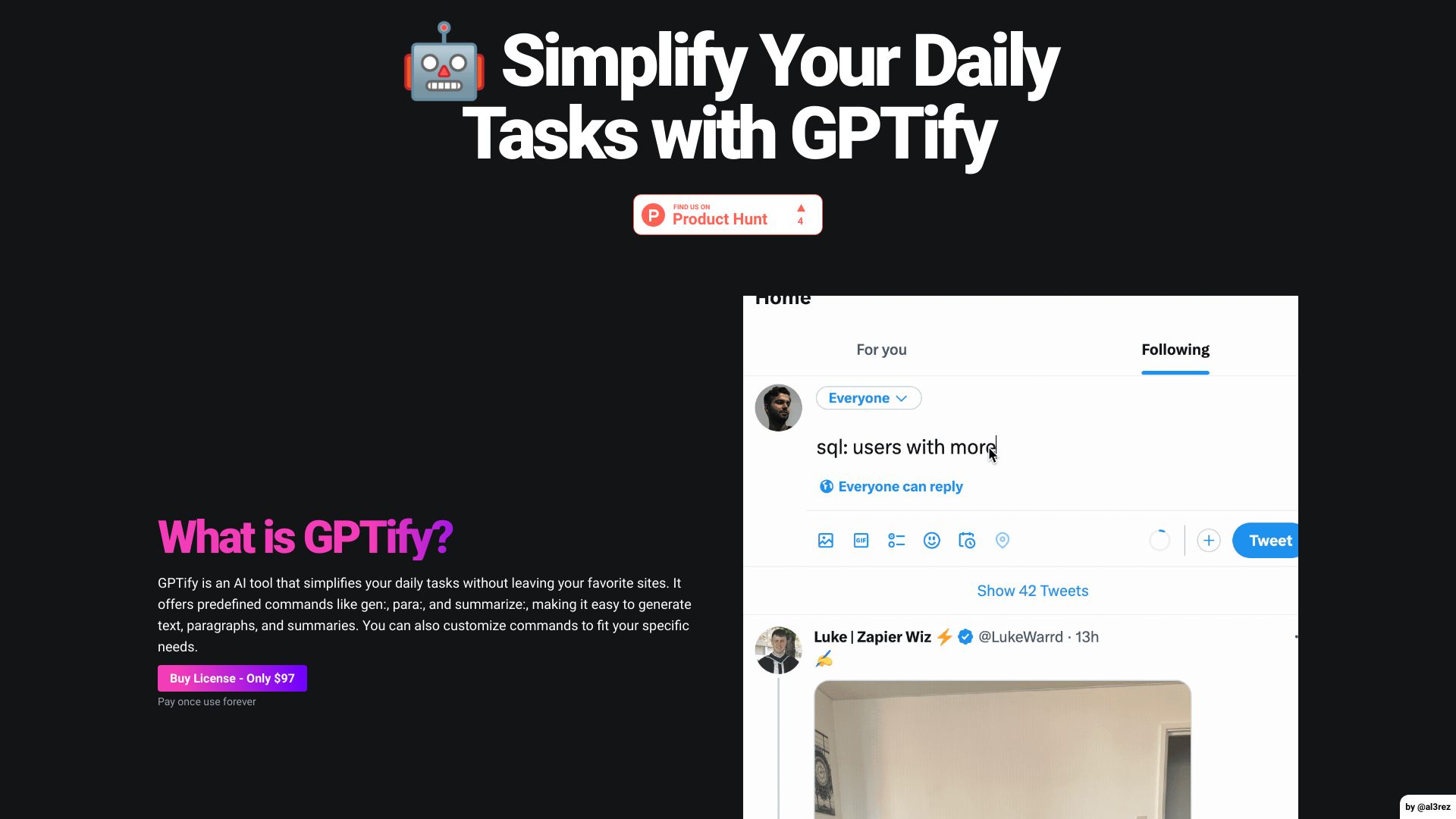 GPTify startup – AI Writing Assistants