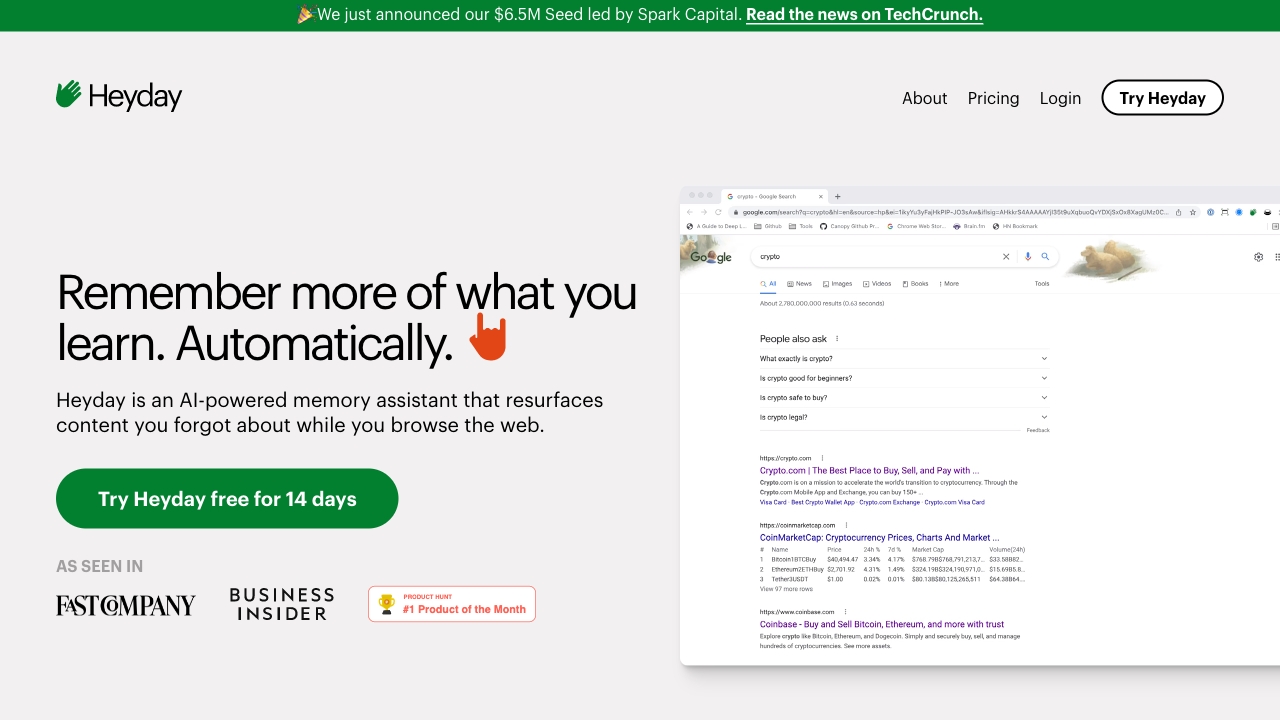 Heyday startup – AI Assistant