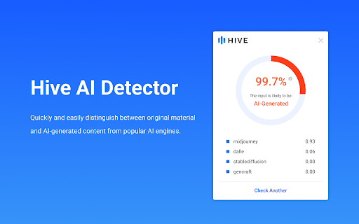 Hive AI Detector startup – AI Content Detector